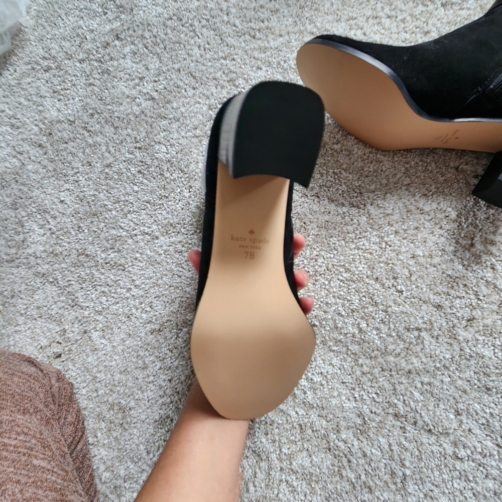 Kate Spade Elegant Black Ankle Boots - Picture 6 of 9
